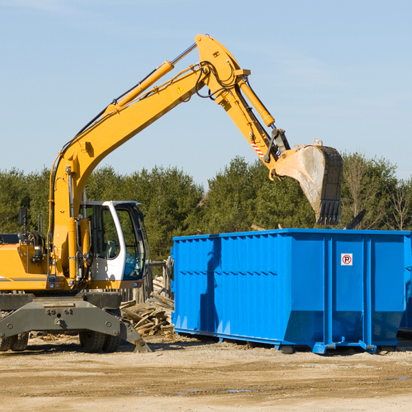 are there any restrictions on where a residential dumpster can be placed in Bighorn Montana